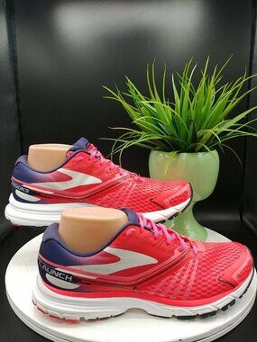 BROOKS LAUNCH 2 Running Shoes Women's Size 10 Medium B Pink Blue